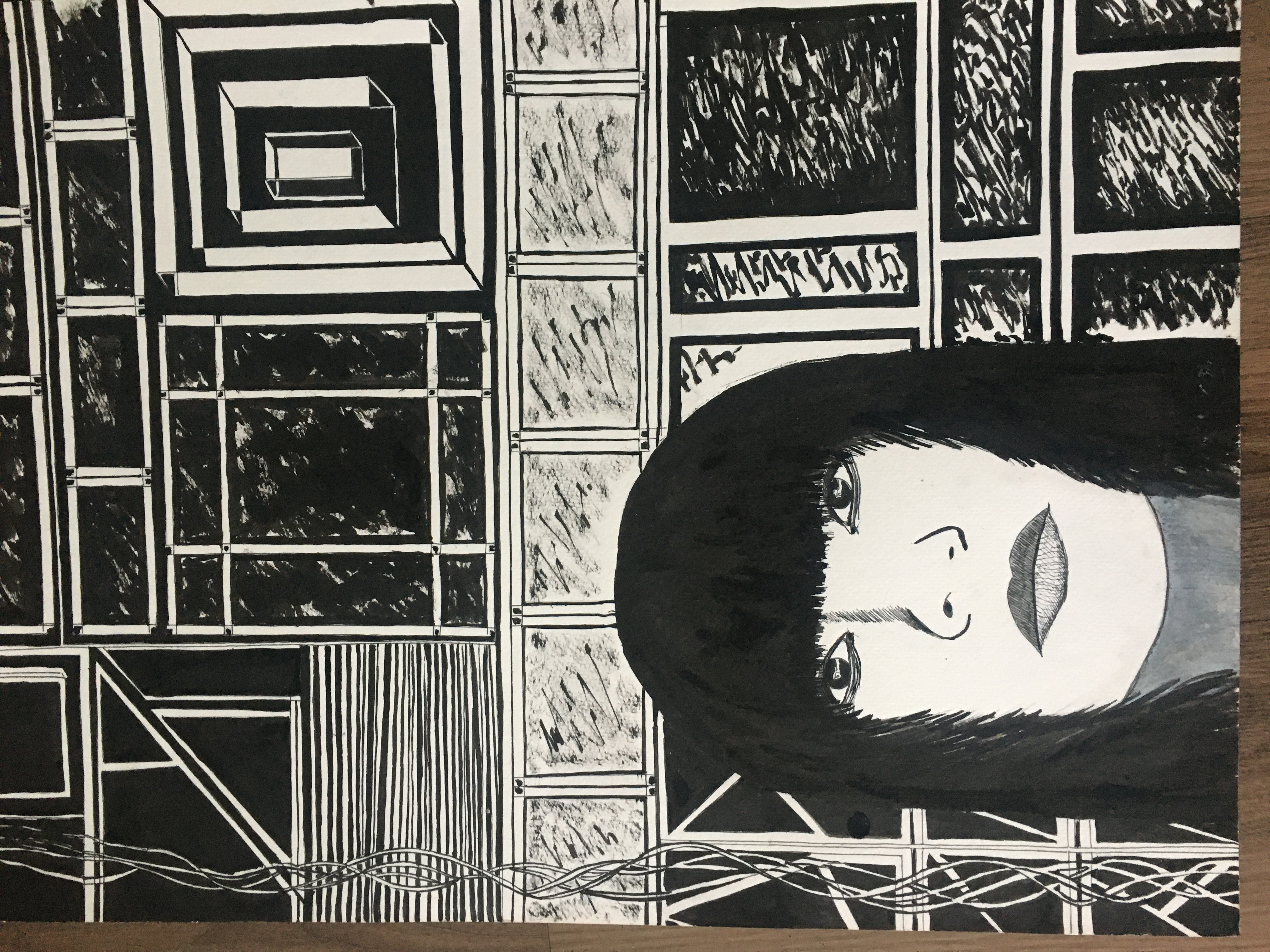 woman windows